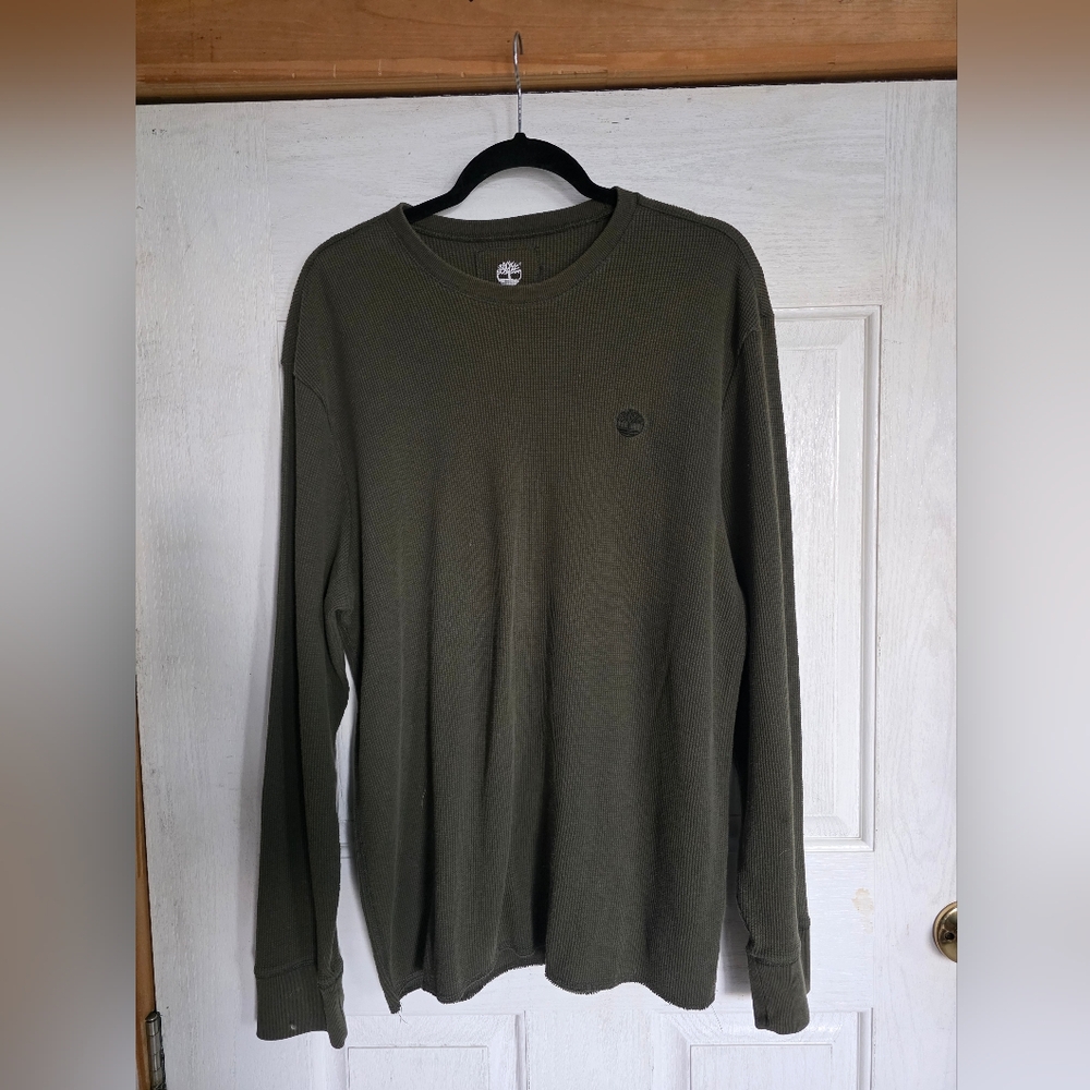 Timberland Men's Olive Long Sleeve Shirt